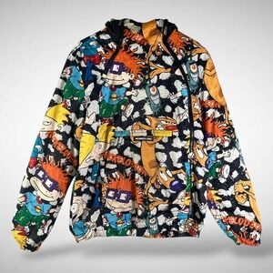 Members Only Nickelodeon Rugrats Windbreaker Jacket Mens Medium